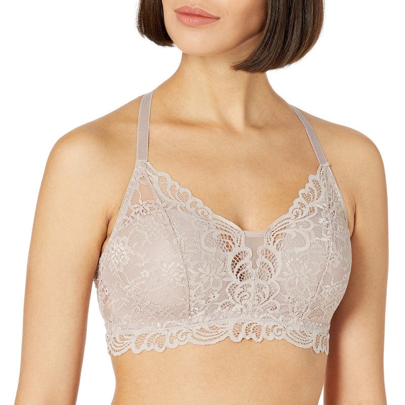 Bali Womens Lace Desire Wireless Bra, Lacy Full-coverage Wirefree Convertible Full Coverage Bra, Evening Blush, 3X-Large US - Image 1